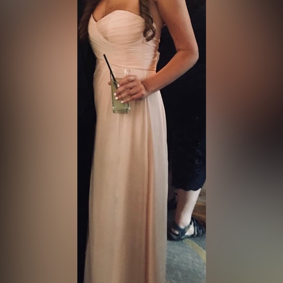 Amsale Blush Bridesmaid Dress - Picture 2 of 2